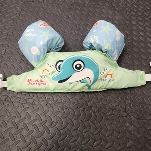 Kids Swim Puddle Jumper - Green and Blue
